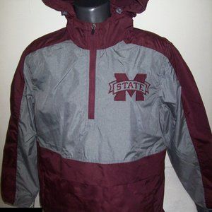 MISSISSIPPI STATE REBELS Hooded Ripstop Nylon Jacket M, L, XL, 2X